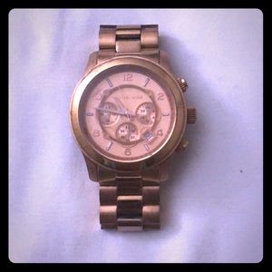 Rose gold Micheal kors watch